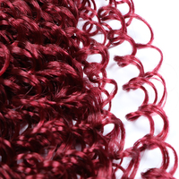 Pour Freetress vague d'eau Crochet tresses Extension de cheveux Magic Curl 18 pouces synthétique crépus profond bouclés tresses
