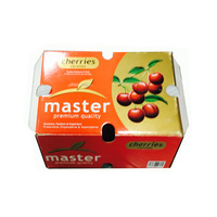 Carton de légumes boîtes d'emballage personnalisées de produits frais emballage de fruits cerises emballage ondulé en carton de fruits stables