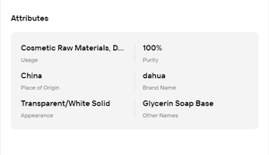 Base de Jabón de Glicerina Transparente Blanca, Materia Prima Sólida Premium, Fórmula Suave para la Producción de Jabón Cosmético - Product Image 6