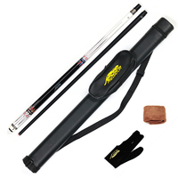 Kit de Queue de Billard Premium 1/2 Preoaidr Angle Series avec Étui, Gant, Serviette de Queue