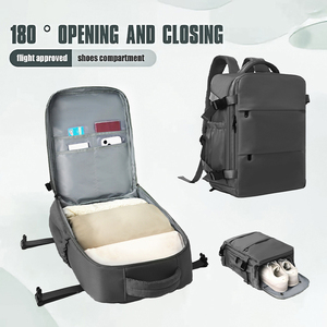 Haibowy đa chức năng công suất lớn hãng hàng không được phê duyệt không thấm nước trường Túi hành lý du lịch kinh doanh máy tính xách tay Ba lô - Product Image 5