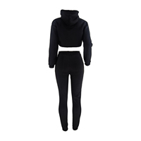 Sweatpants ve Hoodie seti eşofman kadın 3 iki parçalı pantolon koşu Jogger seti kadınlar için özel koşu Jogger takım elbise kadınlar
