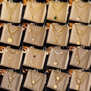 Collar Moderno Impermeable, Resistente al Deslustre, de Acero Inoxidable, Chapado en Oro de 18k, de Alta Gama, para Mujer - Product Image 2