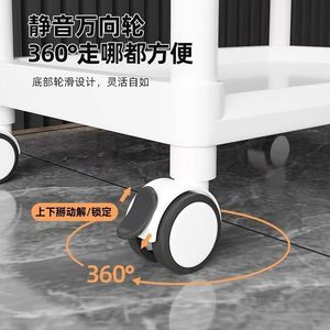 Carrito de Plástico de 3 Niveles Directo de Fábrica, Multiusos para el Hogar, Salón de Belleza, Spa, Dormitorio, Sala de Estar - Product Image 5