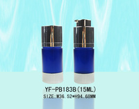 Flacon pompe sans air en plastique pour lotion, capacité 15/30/50 ml, matériau ABS/AS/PETG, fermeture facile, emballage cosmétique beauté