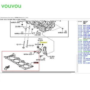 Araba Aksesuarları Skyactiv Dizel 1.5 Motor Parçaları S550-10-271 Çelik Silindir Kapak Contası <span class=keywords><strong>3</strong></span> için <span class=keywords><strong>2</strong></span> CX-<span class=keywords><strong>3</strong></span> 2014-2019 için - Product Image 6