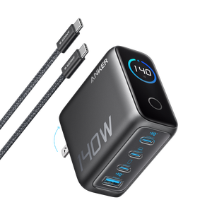 Chargeur mural rapide Anker 140W GaN PD 3.1 4 ports, distribution intelligente de l'énergie GaNPrime pour MacBook Pro 16 pouces, <span class=keywords><strong>iPhone</strong></span>, Samsung - Product Image 1