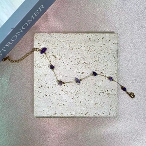 Catena di Perle con Cristalli Naturali di Tormalina, Granato e Fragola, Pietra Frantumata, Placcata in Oro 14K, per Gioielli Fai-da-Te - Product Image 6