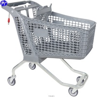 Chariot à linge Jiayuan Chariot à provisions durable Jouets pliants Chariots en plastique 100% Matériau vierge en plastique pour enfants JY-PST-02
