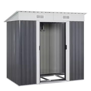 Cobertizo <span class=keywords><strong>de</strong></span> jardín <span class=keywords><strong>de</strong></span> <span class=keywords><strong>almacenamiento</strong></span> <span class=keywords><strong>de</strong></span> Metal <span class=keywords><strong>de</strong></span> alta calidad <span class=keywords><strong>de</strong></span> 4*6 pies para patio <span class=keywords><strong>exterior</strong></span>, caja <span class=keywords><strong>de</strong></span> herramientas para techo, cobertizos <span class=keywords><strong>de</strong></span> <span class=keywords><strong>almacenamiento</strong></span>, casa - Product Image 1