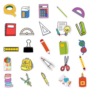 50 Uds Ins estilo dibujos animados papelería <span class=keywords><strong>pegatinas</strong></span> de grafiti para niños estuche de lápices estudiante Escuela Decoración pegatina - Product Image 4