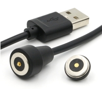 1 Juego de Conector Magnético Miniatura de 12V 2A, Cable USB Macho-Hembra con Pin Pogo para Carga de Energía