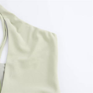 TAOP & ZA mujeres 2025 principios <span class=keywords><strong>de</strong></span> otoño nuevo plisado cuello Halter pajarita apertura vestido largo 8338248 - Product Image 5