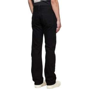 Fashion Custom Black <b>Slim</b> Fit Boot Cut Jeans Men <b>Belt</b> Loops Five-Pocket Style Zip-Fly Jeans Denim Pants - Product Image 4