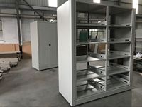 Armoire mobile compacte électrique à haute densité pour archives, système de rangement mobile, étagères à dossiers en acier à haute densité