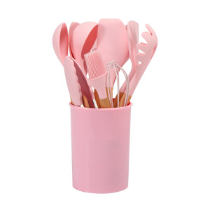11 pièces ensemble ustensiles de cuisine <span class=keywords><strong>Silicone</strong></span> bois gril <span class=keywords><strong>grille</strong></span>-<span class=keywords><strong>pain</strong></span> fonction de pinces à aliments - Product Image 5