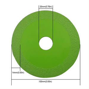Disque de coupe en diamant de qualité industrielle 100 mm * 20 mm, lame de scie OEM pour le polissage des carreaux de céramique et du jade, ultra-fin et tranchant - Product Image 5