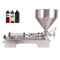 Machine de remplissage semi-automatique horizontale manuelle de 1000 ml pour crème, gel, pâte, shampoing et savon liquide