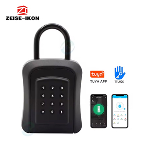 ZEISE-IKON Boîte à clés intelligente étanche IP65 en aluminium compatible TTlock, stockage sécurisé sur le cloud, contrôle par application Tuya et code numérique - Product Image 2