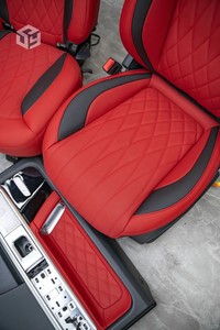 Seggiolino Auto Saling Factory Coprisedile con Cucitura a Diamante Personalizzato Sedile Auto in Pelle per Benz G Classe G500 W463 W464 G65 - Product Image 5