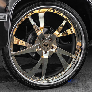 Jantes forgées chromées de luxe à rebord profond Viaol, grande taille, compatibles avec Regal Chevrolet Impala Taycan Charger SRT Hellcat Chevrolet C10 - Product Image 2