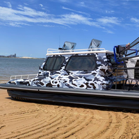 CHEERY 120 km/h Bateau de sauvetage amphibie de luxe multi-usage à coque en caoutchouc de 8,5 m avec moteur hors-bord pour la protection écologique des zones humides