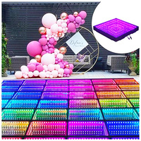 Pista de Baile LED Interactiva Premium de 21x21, Tablero Magnético con Software, Marco de Metal Ligero, Accesorios para Tiendas con Cable