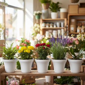 Pot de fleurs auto-arrosant en plastique PP durable avec doublure intérieure, prix d'usine, planteur, logo personnalisé OEM ODM pris en charge, petite taille - Product Image 1