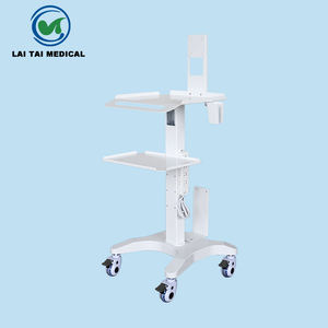 Carrello Medicale <span class=keywords><strong>Mobile</strong></span> a Tre Ripiani per Attrezzatura Odontoiatrica con Cassetti, Ruote, Vassoio per Laptop e Supporto per Scanner Orale per Ospedale - Product Image 2