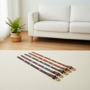 Cinture in tessuto con fiori ricamati in pelle PU larghezza 2,5 cm per abbigliamento casual da donna - Product Image 2