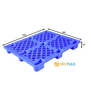 Euro standard size 1200*800 heavy duty plastic pallet with steel bar euro pallet pallet plastic single Faced