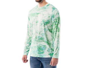 Vente en gros de maillots de pêche personnalisés pour hommes, 50+ modèles, 100% polyester, respirants, à séchage rapide, avec impression par transfert thermique, manches longues - Product Image 3