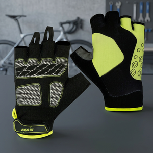 Weightlifting Gloves Men Women Breathable Leather Impact Half <b>Finger</b> Non-Slip Palm Protection <b>Bike</b> Racing Outdoor Sports - Product Image 3