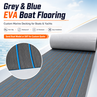Revêtement de sol en mousse EVA pour bateau, tapis de pont de yacht marin, antidérapant, imperméable, résistant aux UV, auto-adhésif, taille personnalisée, OEM