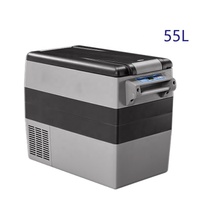 Réfrigérateur-congélateur portable pour voiture 55L DC 24V 12V Compresseur Camping Réfrigérateur de voiture