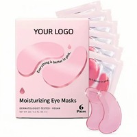 Masque Gel Hydratant et Éclaircissant Anti-âge Vegan au Collagène PDRN 24K pour les Yeux, Élimine les Cernes, Marque Blanche