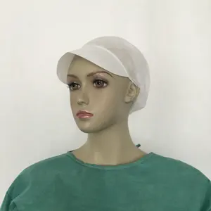 Casquettes sphériques à visière Non tissées, 6 pièces, tabliers médicaux jetables Non tissés pour hommes