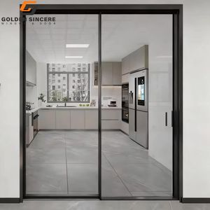 Puerta Corredera Interior de Vidrio GS sin Riel de Piso para Cocina y Sala de Estar - Product Image 3