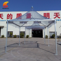 Duocai Auvent de salon extérieur personnalisé 3x3m 5x5m 6x6m Tente pagode avec cadre en alliage d'aluminium à vendre