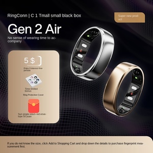 Умное кольцо RingConn Gen 2 с управлением через приложение, IP68, мониторинг сердечного ритма и уровня кислорода в крови, отслеживание сна и менструального цикла, 10 дней автономной работы, красное - Product Image 4