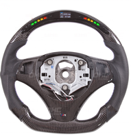 Volant en fibre de carbone pour BMW E90 Série 3 avec perles de lampe LED