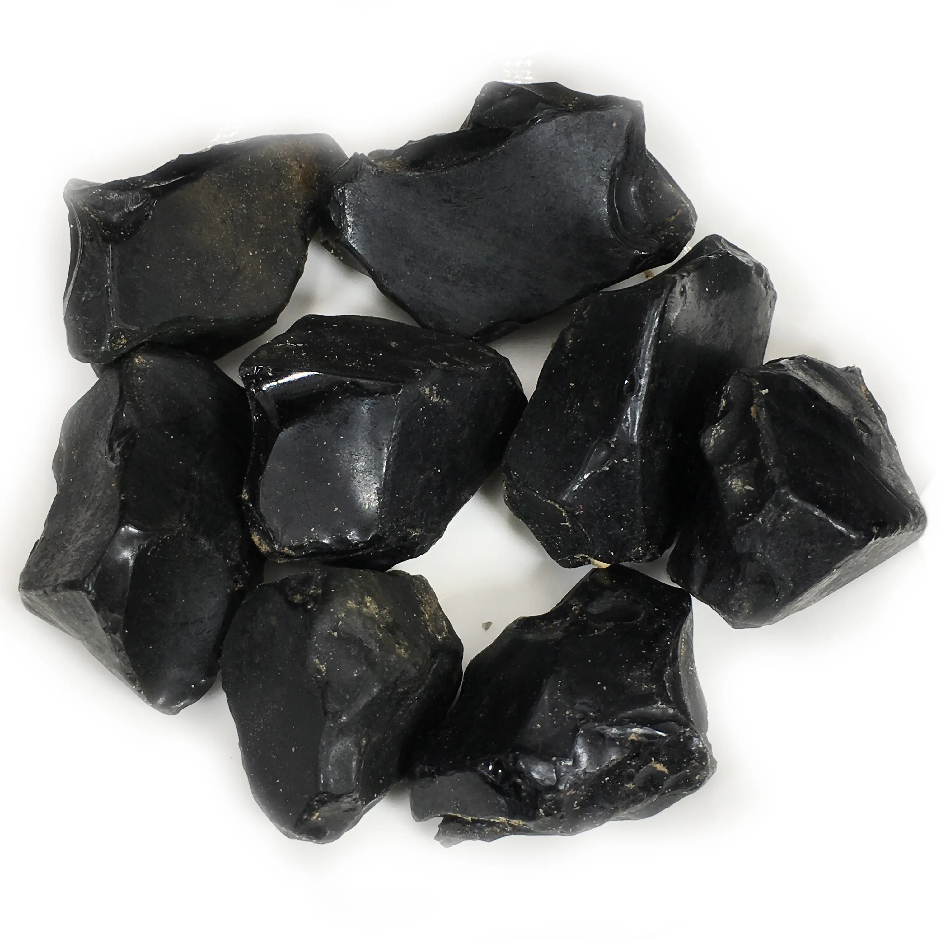 Großhandel Kristall Ornamente geschnitzt rohes Erz nach Hause natürlichen Obsidian Roh stein