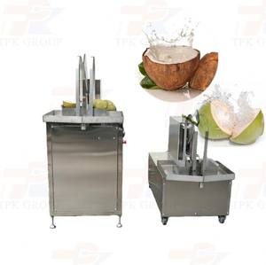 Máquina de corte abierto de coco joven fresco de la mejor calidad Cortador hidráulico de cocos viejos - Product Image 1