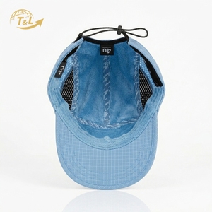Gorra de Béisbol de Malla Transpirable 4u, Ajustable, Unisex, para Exteriores, Primavera/Verano, de 6 Paneles, Color Azul Claro - Product Image 6