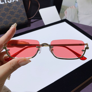 European American Style Low Rim <b>Square</b> <b>Sunglasses</b> UV400 Unisex Sun Protection PC <b>Frame</b> Type 3 Sunshades - Product Image 3