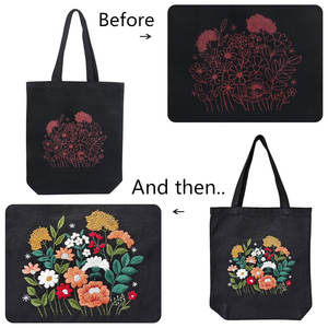 Bolsa de Mano Bordada a Mano a Precio Económico al por Mayor para Mujer, Bolsa de Lona Personalizada Hecha a Mano, Bolsa de Lona con Bordado Personalizado - Product Image 3