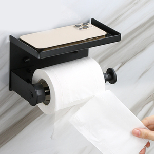 <span class=keywords><strong>Porte</strong></span>-papier toilette <span class=keywords><strong>mural</strong></span> en acier inoxydable standard, sans perçage, étanche, avec effet amortissant - Product Image 2
