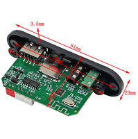 Carte de réception audio, décodeur et amplificateur MLK 5.0 avec USB, TF, radio FM et micro pour la modification de boîte de haut-parleur
