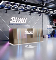 Comptoir de réception en acier inoxydable personnalisable à prix abordable pour caisse ou salle de sport