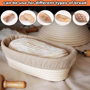 Hot Selling Oval Rattan <b>Bread</b> Proofing <b>Basket</b> Cooking Kitchen Durable in Wholesale - Product Image 6